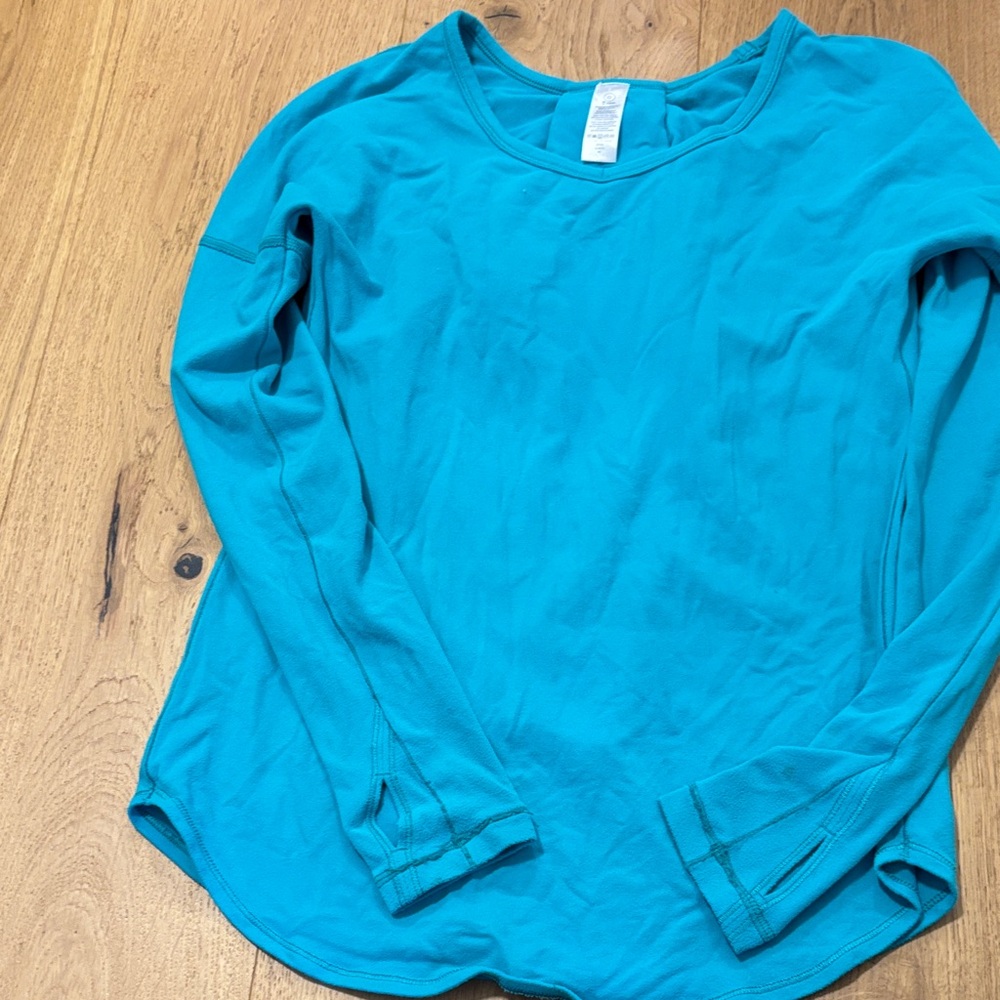Kids turquoise Long Sleeve Top